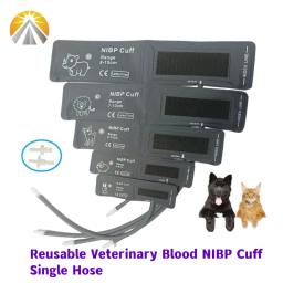 Alta Qualidade Reutilizável Sangue Veterinário NIBP Pressão Manguito Única Mangueira Para Animal Veterinário Diagnóstico Profissional Pet Monitor - Image 1