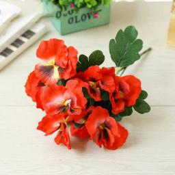 10 cabeças de flores artificiais de seda, buquê de flores para casamento, decorações criativas de interiores para casa - Image 3