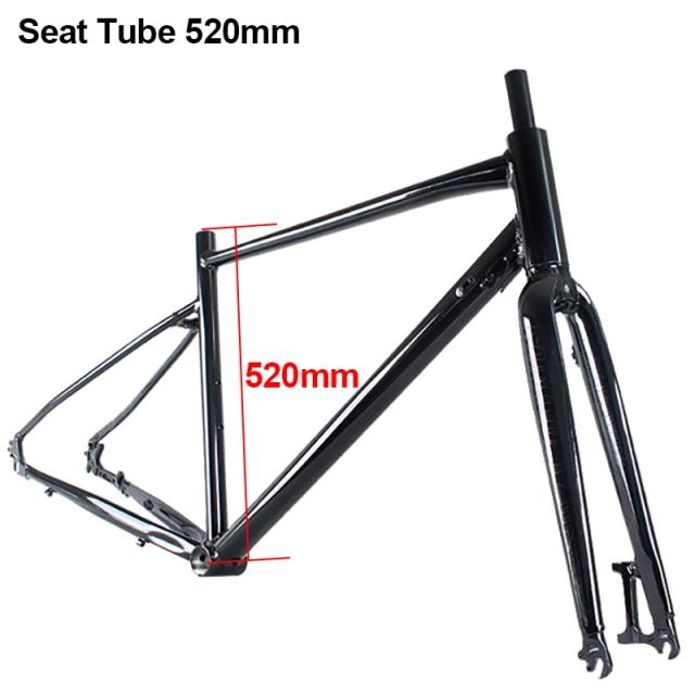 ALLUX Quadro de Bicicleta de Cascalho Liga de Alumínio 700c Freio a Disco