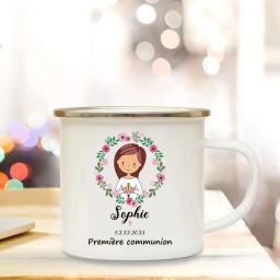 Caneca Personalizada para Crianças, Chocolate Quente, Copo com Nome Personalizado, Copos de Café, Punho Canecas, Criança Primeira Comunhão Sagrada, Presente de Festa - Image 6