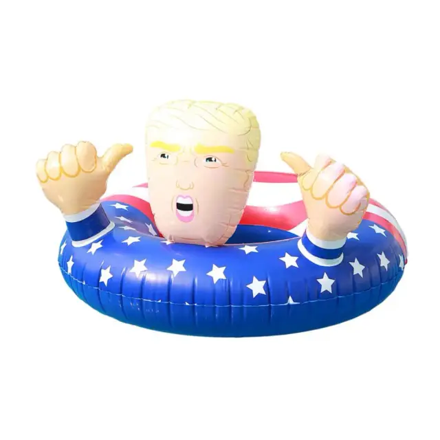 Anel Inflável de Natação de PVC - Flutuador Divertido do Pato Donald para Piscina e Festas de Verão