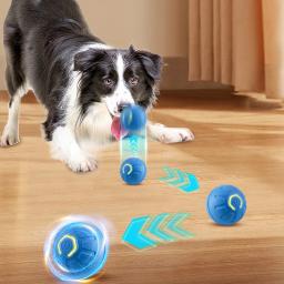 Bola de brinquedo automática do cão em movimento, USB inteligente, Saltar, Rotação, Interativo, Mastigar brinquedo para cachorro - Image 2