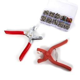 Conjuntos Snap Fasteners Kit Tool, Metal Snap Botões Anéis com Fixador Alicatadores Press Tool Kit para Vestuário Costura - Image 2