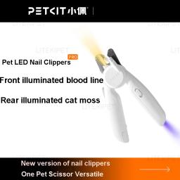 PETKIT-Cortador de unhas profissional para gato e cachorro, atualizado LED Light, cortador PRO, linha sanguínea iluminada, musgo Pet Claw Trimmer, beleza - Image 1