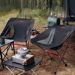 PACOONE-Cadeira dobrável para camping e pesca, Cadeira Chaise Longue, Relaxante e Lazer, Móveis Dobráveis, Piquenique e Praia, Pesca e Camping - Image 6