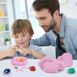 Gemstone Dig Kit para Crianças, Brinquedos de Mineração de Cristal, Kit Ciência DIY, Pedra Gema e Coleção Mineral, Pedras Preciosas, Presente - Image 4