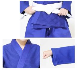 Judô Gi Professional Made Artes Marciais Uniforme, Single Weave Bleach Kimono, perfeito para a competição ou formação, faixa branca - Image 6