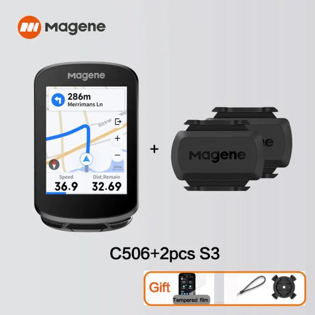 Magene C506 GPS Bike Computador Velocímetro WiFi Tela Colorida Odômetro Ciclismo Treinamento