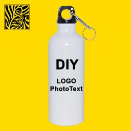 DIY Sports Water Garrafa, Pode Ser Personalizado Logo Texto e Foto, Impressão a Cores, Outdoor Ciclismo Caminhante, Alumínio, Presente Pessoal, Lembrança - Image 1