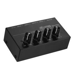 Audio Mixer Equalizer, Digital DJ Console, Equipamento De Gravação De Música para Teclado, Karaoke, Transmissões Ao Vivo, Barras De Guitarra, 4 Canais - Image 5