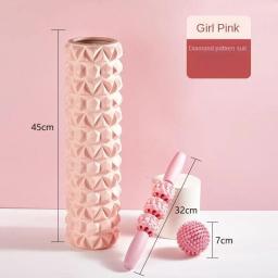 EVA Foam Hollow Yoga Roller, Rolo do clube cravado, Ferramenta de relaxamento muscular, Fitness Massage Stick, Roller Barrel - Image 1