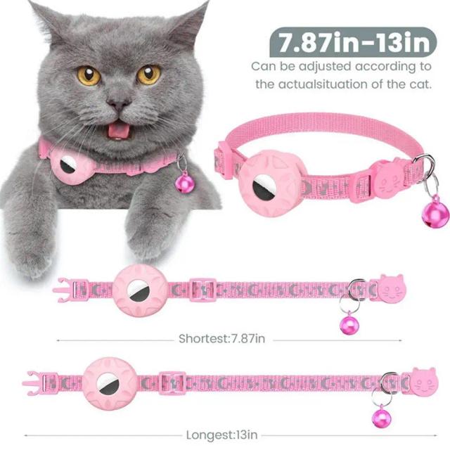 Coleiras Reflexivas Ajustáveis em Nylon para Gatos de Todos os Tamanhos