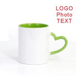 Caneca cerâmica personalizada com logotipo e texto, cor roxa e verde, DIY imprime imagem, 350ml, 12oz - Image 3