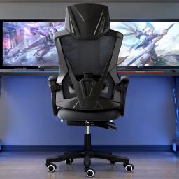 Computador Mesh Chair com encosto, Elevador cadeira giratória, Student Gaming Chair, cadeira do escritório, funcionários e Pedal jogo - Image 2