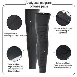 Equipamento De Futebol De Proteção De Manga De Shin Resistente Ao Impacto, Joelheira Esportiva, Guarda De Shin, Alta Elástica, Respirável, 1Pc - Image 4