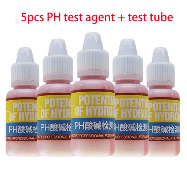 Solução Completa de Teste de Qualidade da Água para Aquicultura: pH, NH4, NO2, NO3, GH, Cloro e H2S