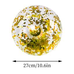 16 Polegada lantejoulas bola de praia halloween jumbo piscina brinquedos bolas brilhos inflável claro bola de praia piscina água praia brinquedos - Image 5