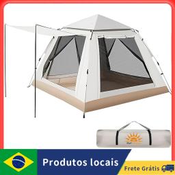 Barraca de acampamento portátil,com Carring Bag, instalação instantânea, Rainfly ao ar livre, para caminhadas acampamentos, 4 Pessoa - Image 1