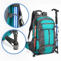 50l náilon mochila saco de acampamento esporte ao ar livre caminhadas trekking escalada viagem ombro reflexivo sapatos bagagem ao ar livre saco dos homens - Image 4