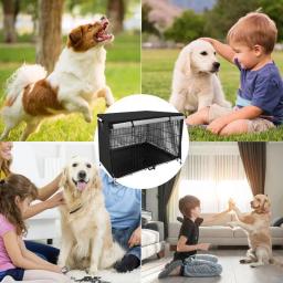 Cobertura de canil isolada para cão, resistente à água, lavável, todos os lados abertos, respirável, proteção uv, fácil montagem, caixa mais quente - Image 4