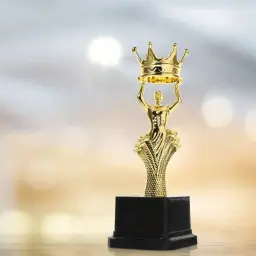 Troféu De Plástico Troféu, Coroa, Vencedor De Ouro, Brinquedo, Cantando, Dança Competição, Lembranças De Artesanato, Recompensa Prêmio Cup - Image 2