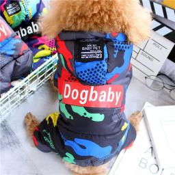 Roupa para animais de estimação pequeno, casaco quente de inverno para cachorro, à prova de vento, traje de neve para cães pequenos, gatos, roupa camuflada, jaqueta de cachorro - Image 2