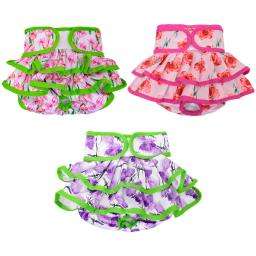 Vestido de fraldas lavável para cães, Altamente absorvente, Fraldas para cachorros, Incontinência, fêmea, 1pc - Image 1
