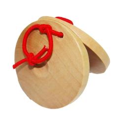 Instrumento de percussão castanet de madeira mão dedo castanholas festa favores instrumento de percussão musical educação precoce brinquedos para - Image 3