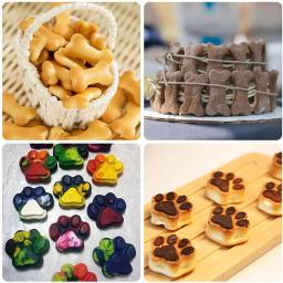 Moldes de silicone para cão e cachorro, bandejas reutilizáveis de doces gelo, biscoitos de chocolate, assadeira, forno, microondas, lava-louças, seguro - Image 5
