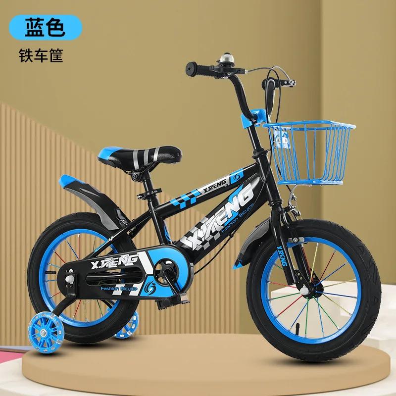 Bicicleta Triangular Ajustável para Crianças com Rodas Auxiliares e Estrutura Estável de 18 Pol, Rolamento Seguro e Resistente