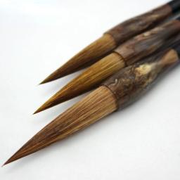 Castanho Weasel Lã Cabelo Caligrafia Brush Pen Set, Arte Chinesa e Japonesa, Material Escolar e de Escritório, 1Pc - Image 3