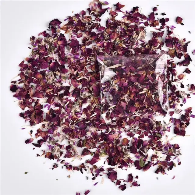 Confete de Casamento de Flor Seca Natural, Pétalas Biodegradáveis para Chuveiro de Noiva e Festas, Cone de Papel DIY com 10g de Decoração em Rosa