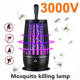 Lâmpada elétrica portátil do assassino do mosquito, Armadilha mosca, Assassino do inseto, USB rápido recarregável, Mudo Anti Mosquito Lamp, Ao ar livre - Image 1