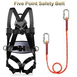 Cinto De Segurança De Trabalho Aéreo, Arnês De Corpo Inteiro, Treinamento De Escalada Ao Ar Livre, Equipamento De Proteção Anti-Queda Eletricista, Cinco Pontos - Image 1