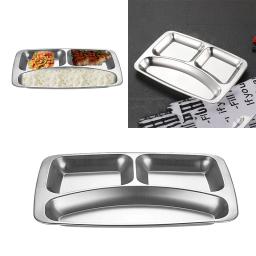 Placa De Jantar De Aço Inoxidável Para Crianças Prato De Compartimento Bandeja De Lanche De Frutas Baby Bowl Louça De Cozinha - Image 2