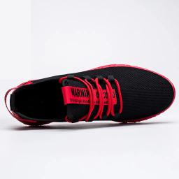 Tênis de corrida masculino antiderrapante atlético esporte amortecimento tênis de malha jogging formadores leve respirável deslizamento em malha sapatos - Image 5