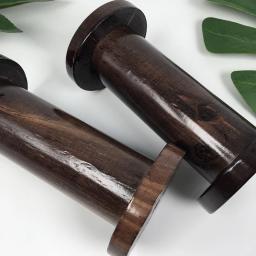 1 peça Carretéis De Madeira Do Vintage 15cm Máquina De Costura Bobinas Carretéis De Fio De Madeira Natural Spool Ferramentas Grande Tamanho Artesanato DIY Acessórios - Image 3