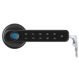 Bluetooth-Compatível Electronic Door Knobs Lock, carregamento USB, Smart Lock com 2 chaves, Fingerprint Security Handle para o quarto - Image 1