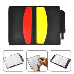 Futebol Árbitro Carteira Notebook, Cartão Vermelho e Amarelo, Registros do Julgamento, Adequado para Competição de Basquete, Natação e Esqui, 11x8cm - Image 5
