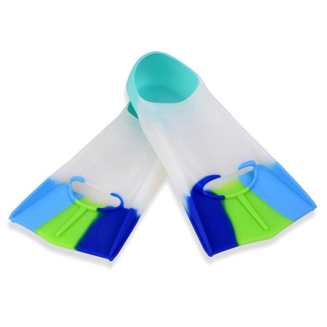 Nadadeiras Curtas Freestyle em Silicone para Todos os Idades: Treinamento de Natação e Mergulho Profissional