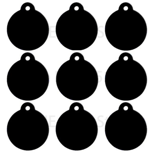 Conjunto de 20 Placas Redondas de Identificação para Animais de Estimação em Alumínio - Etiquetas para Cães e Gatos, Venda por Atacado