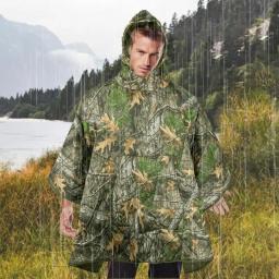 Saco de dormir de manto militar masculino, caminhadas de pesca ao ar livre móvel, casaco quente portátil multiuso, poncho de chuva - Image 3