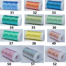 0.2/0.4/0.6/0.8mm Linhas Bordadas Tricô Linha De Seda Têxtil Fio Metálico Linha De Costura Glitter Cross Stitch Yarn - Image 5