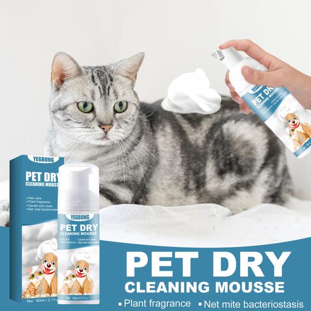 Desodorante Shampoo Sem Lavagem de 60ml para Coelhos - Gel Aliviador de Coceira e Limpeza para Pequenos Animais