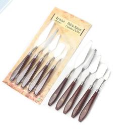 Conjunto de 5 peças de pintura a óleo raspador paleta faca aquarelas finas acrílicas guache pintura espátula escolher ferramentas de mistura de cores materiais de arte - Image 2