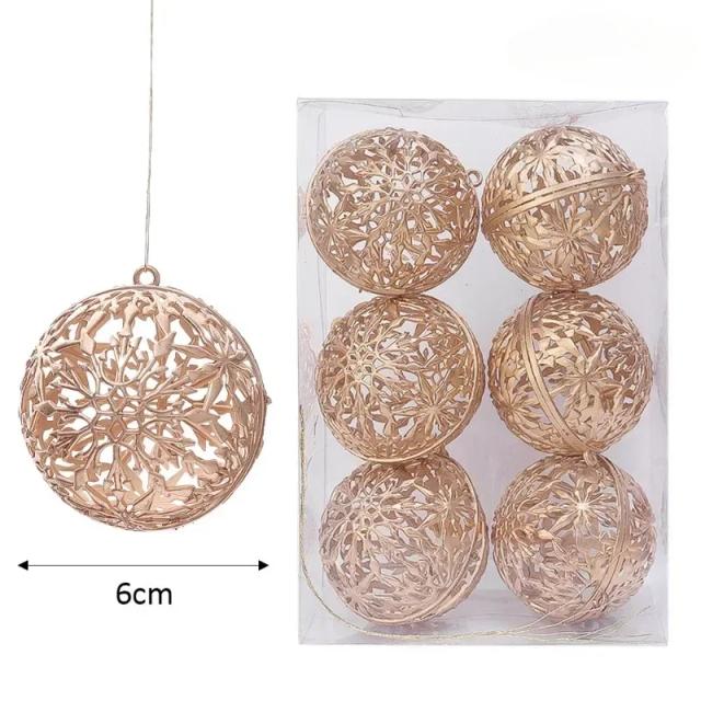 Bolas de Natal Ocas em Glitter para Decoração de Árvore e Festas Infantis