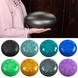 Tambor De Língua De Aço Com Chime De Chuva, Tambores De Mão, Instrumentos De Cura De Som, Tambor De Tanque De Chakra Para Educação Musical, Meditação E Ioga, Zen - Image 5