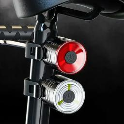 Multi luz traseira da bicicleta 200 lumens mtb ciclismo led à prova dwaterproof água luz traseira para capacete selim lâmpada lanterna - Image 1