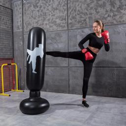 1.6m PVC Inflável Pilar de Alívio do Estresse de Treinamento de Boxe Pé Treinamento de Boxe Saco De Pancadas Tumbler À Base de Água para a Criança - Image 3