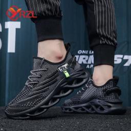 YRZL-Tênis de Malha Respirável Leve Masculina, Sapatos Esportivos Confortáveis, Tênis de Corrida, Ao Ar Livre, Tamanho Grande, Aumentar, Unissex - Image 6